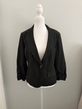 Hollywood Suit Jacket 3/4 sleeve Pinstripe